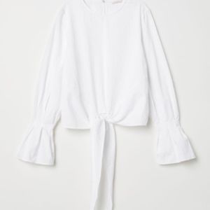 NWT H&M White Blouse RUNS SMALLER